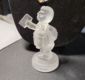 Goebel Frosted Glass Figurine - White